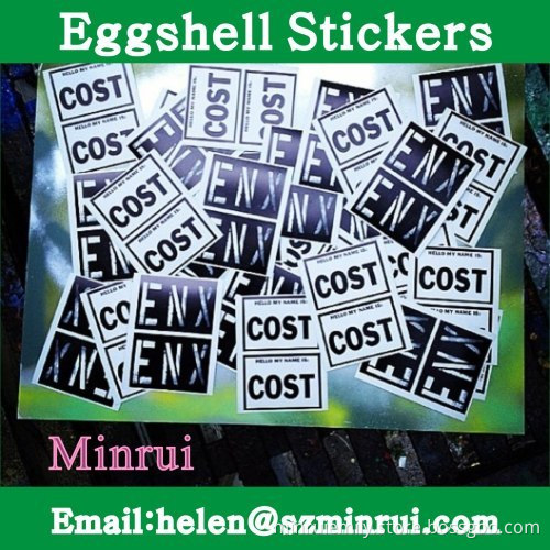 Thwart Vandals Difficult Remove Eggshell Destructive Sticker